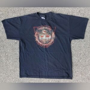 Vtg 2009 Transformers Revenge of The Fallen Movie Promo T-Shirt Black XL